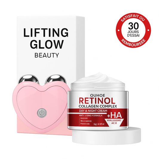 Lifting glow avec boite & Crème hydratante au rétinol